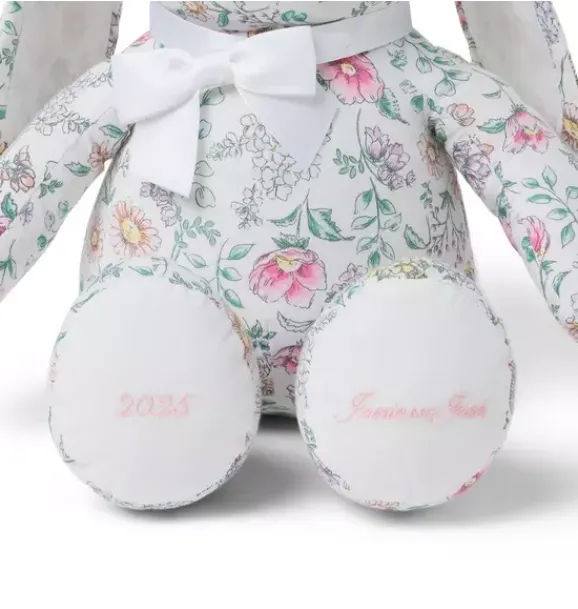 Janie and Jack Shoes & Accessories|Shoes & Accessories-Flowers The Bunny Plush white floral