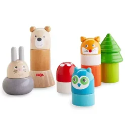 Janie and Jack Development Toys-Forest Animals Wooden Stacking Toy multi-color