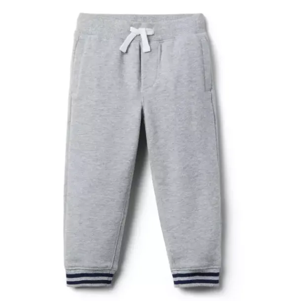 Janie and Jack Pants|Matching Sets-French Terry Jogger classic grey heather