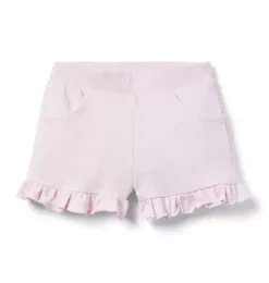 Janie and Jack Matching Sets|Skirts & Shorts-French Terry Ruffle Short pink dream heather