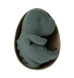 Janie and Jack Stuffed Animals-Gantosaurus in egg, Small - dark petrol