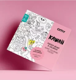 Janie and Jack Art Supplies|Playroom-Giant Coloring Poster Kawaii pink