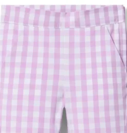 Janie and Jack Pants|Matching Sets-Gingham Canvas Pant alpine purple gingham