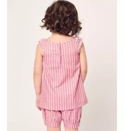 Janie and Jack Kids Pajamas|Petite Plume-Girls Amelie Short Set in love lines