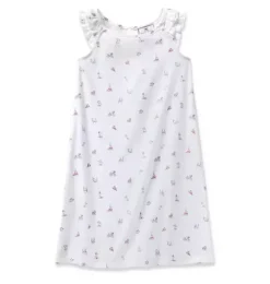 Janie and Jack Kids Pajamas|Petite Plume-Girl's Twill Amelie Nightgown in coastal charms