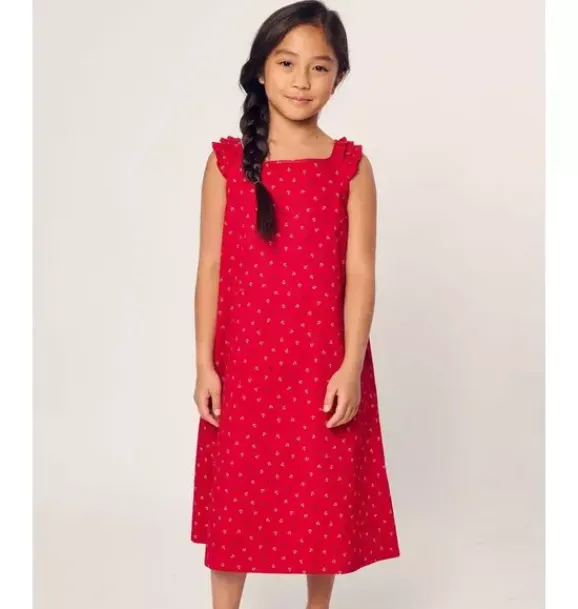 Janie and Jack Kids Pajamas|Petite Plume-Girl's Twill Amelie Nightgown in anchors away