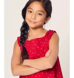 Janie and Jack Kids Pajamas|Petite Plume-Girl's Twill Amelie Nightgown in anchors away