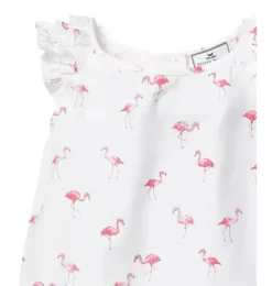 Janie and Jack Kids Pajamas|Petite Plume-Girl's Twill Amelie Short Pajama Set in flamingos
