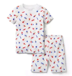 Janie and Jack Pajama Sets|Pajamas-Good Night Short Pajama In Popsicle white popsicle