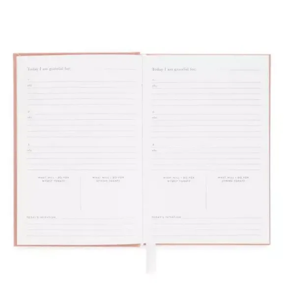 Janie and Jack Desk Accessories-Gratitude Journal, Flax multi