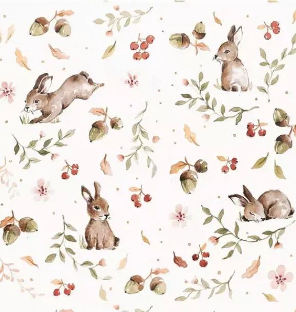 Janie and Jack Wallpaper-Happy Rabbits Wallpaper multi