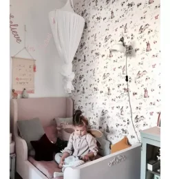 Janie and Jack Wallpaper-Happy Rabbits Wallpaper multi