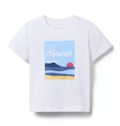 Janie and Jack Tees-Hawaii Tee white