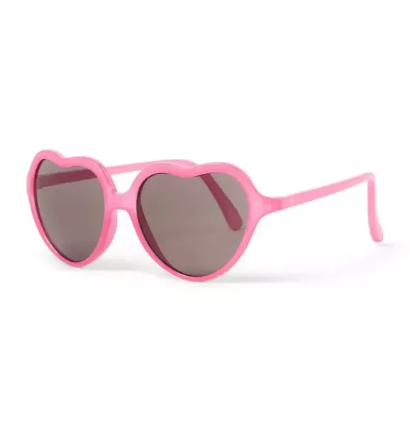 Janie and Jack Accessories|Sunglasses-Heart Sunglasses bright pink