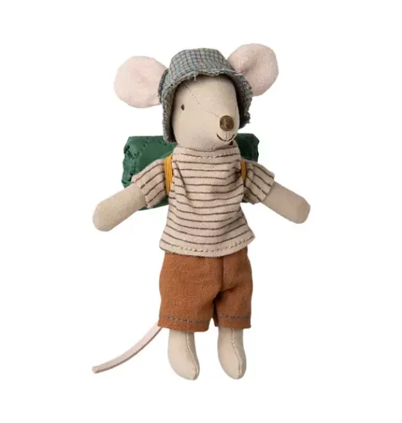 Janie and Jack Dolls-Hiker mouse, Big brother - Thin stripes multi