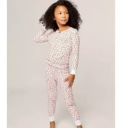 Janie and Jack Kids Pajamas|Petite Plume-Kids Pima Snug Fit Pajama in cherry orchard