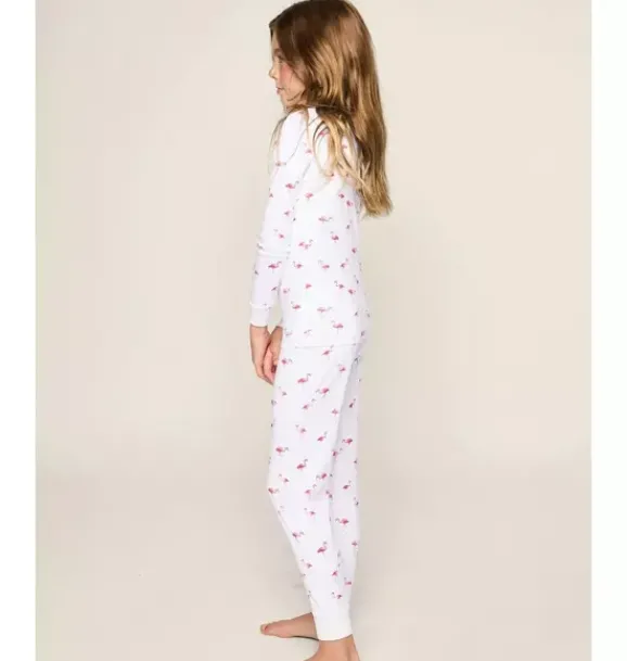 Janie and Jack Petite Plume|Kids Pajamas-Kids Pima Snug Fit Pajama Set in flamingos