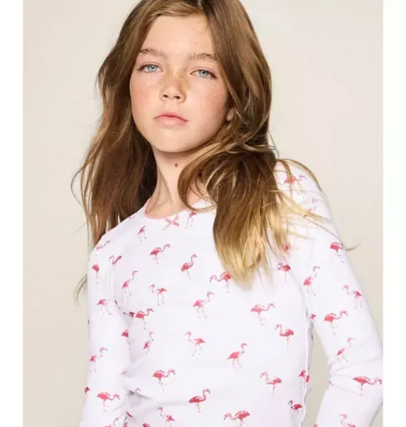 Janie and Jack Petite Plume|Kids Pajamas-Kids Pima Snug Fit Pajama Set in flamingos