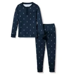 Janie and Jack Petite Plume|Kids Pajamas-Kid's Snug Fit Pajama Set in portsmouth anchors