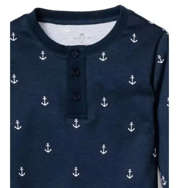 Janie and Jack Petite Plume|Kids Pajamas-Kid's Snug Fit Pajama Set in portsmouth anchors