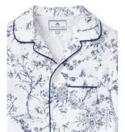Janie and Jack Kids Pajamas|Petite Plume-Kid's Twill Pajama Set in blue timeless toile