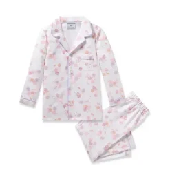 Janie and Jack Petite Plume|Kids Pajamas-Kid's Twill Pajama Set in seashell splendor
