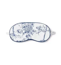 Janie and Jack Kids Accessories|Petite Plume-Kid's Twill Sleep Mask in blue timeless toile