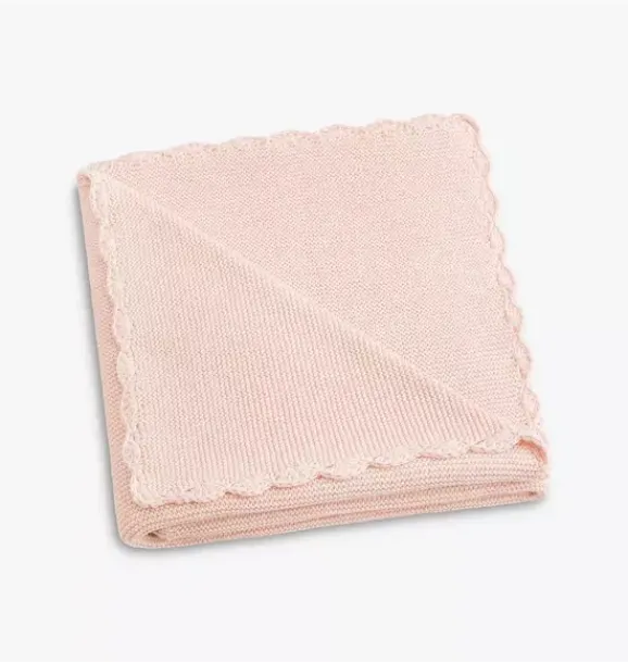 Janie and Jack Nursery|Blankets And Quilts-Knit Blanket - pink