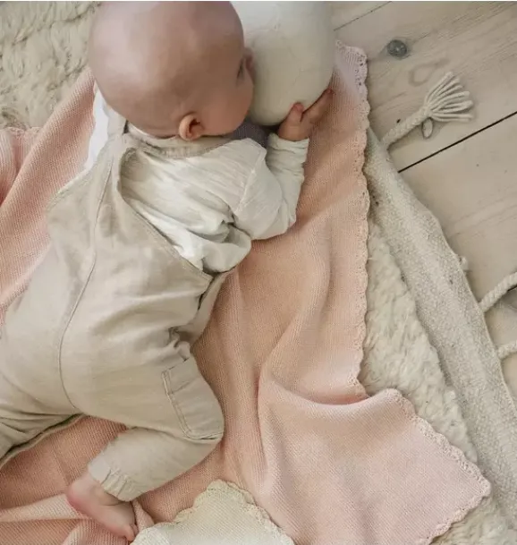 Janie and Jack Nursery|Blankets And Quilts-Knit Blanket - pink