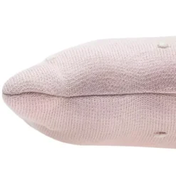 Janie and Jack Decorative Pillows And Throws-Knitted Cushion Biscuit Pink pink pearl and ivory