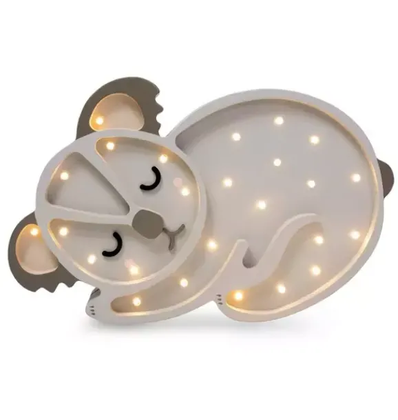 Janie and Jack Lighting-Koala Bear Lamp grey