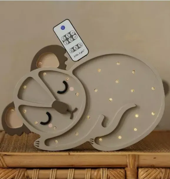 Janie and Jack Lighting-Koala Bear Lamp grey