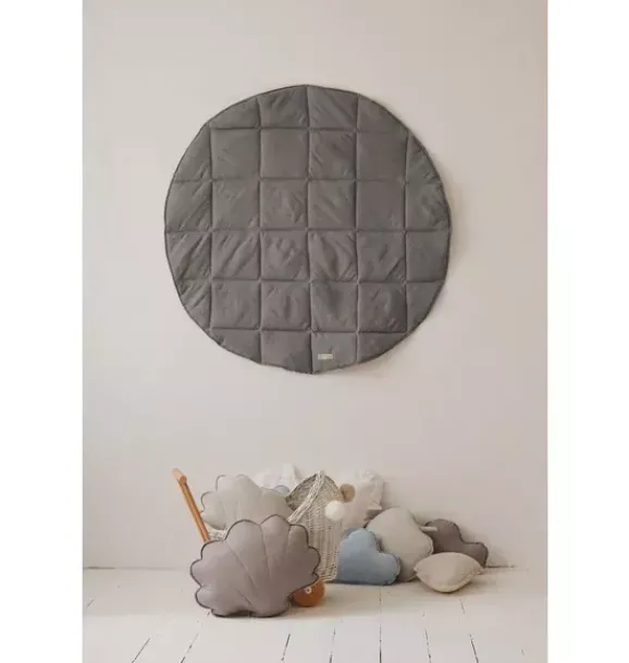 Janie and Jack Bedroom Furniture|Playroom-“” Teepee and "Grey Linen" Round Mat Set beige
