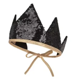 Janie and Jack Kids Accessories|Dress Up-&ldquo;&rdquo; Crown black sequins