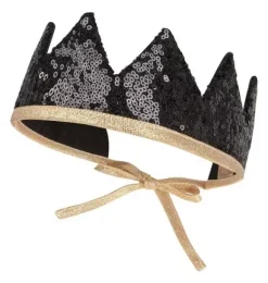 Janie and Jack Kids Accessories|Dress Up-&ldquo;&rdquo; Fairy Tale Crown black sequins