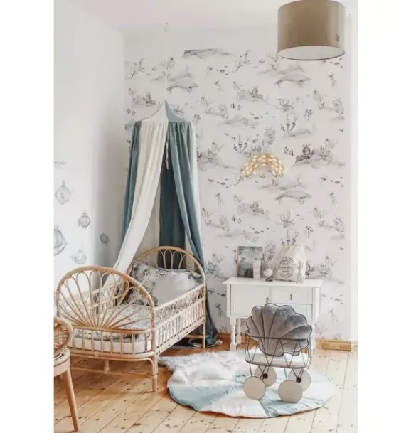 Janie and Jack Bedroom Furniture-“” Canopy blue circus