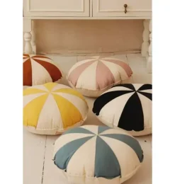 Janie and Jack Decorative Pillows And Throws|Seasonal Décor-&ldquo;&rdquo; Round Patchwork Pillow blue circus