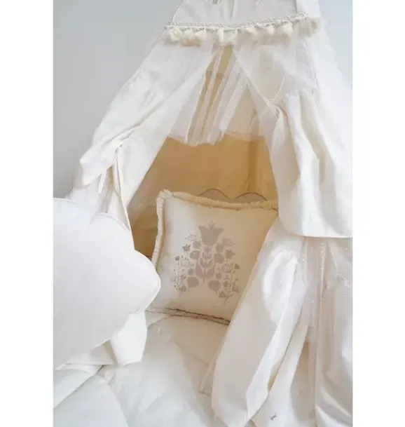 Janie and Jack Playroom|Bedroom Furniture-“” Teepee Tent with Frills and Embroidery boho