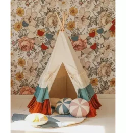 Janie and Jack Bedroom Furniture-&ldquo;&rdquo; Teepee Tent with Frills circus