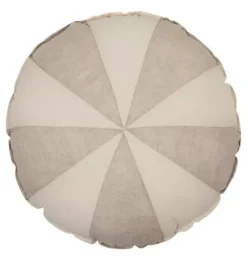 Janie and Jack Decorative Pillows And Throws|Seasonal Décor-&ldquo;&rdquo; Round Patchwork Pillow cream circus