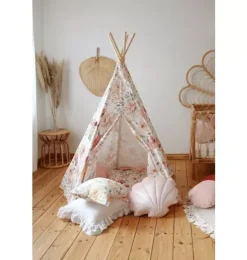 Janie and Jack Playroom|Bedroom Furniture-“” Teepee Tent flower power