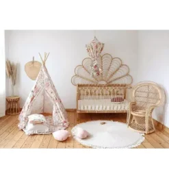 Janie and Jack Playroom|Bedroom Furniture-“” Teepee Tent flower power