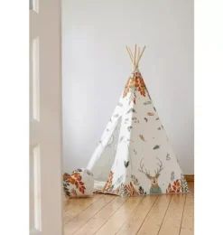 Janie and Jack Bedroom Furniture|Playroom-&ldquo;&rdquo; Teepee and Round Mat Set forest friends