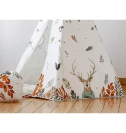 Janie and Jack Bedroom Furniture|Playroom-&ldquo;&rdquo; Teepee and Round Mat Set forest friends