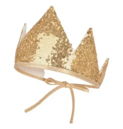 Janie and Jack Kids Accessories|Dress Up-&ldquo;&rdquo; Crown gold sequins