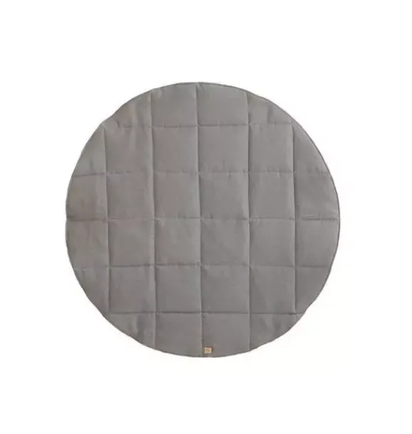 Janie and Jack Rugs-“” Round Mat grey linen