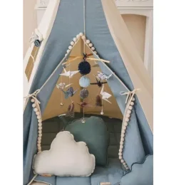 Janie and Jack Bedroom Furniture|Playroom-&ldquo;&rdquo; Teepee Tent with Pompoms jeans