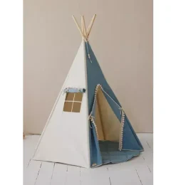 Janie and Jack Bedroom Furniture|Playroom-&ldquo;&rdquo; Teepee with Pompoms and Round Mat Set jeans