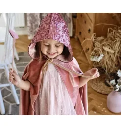 Janie and Jack Dress Up|Kids Accessories-“Little Riding Hood” Magic Cape pink