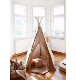 Janie and Jack Playroom|Bedroom Furniture-“” Teepee Tent natural linen